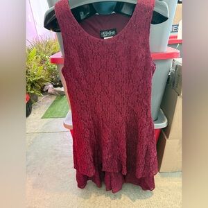 All that Jazz Burgundy Lace Dress p68